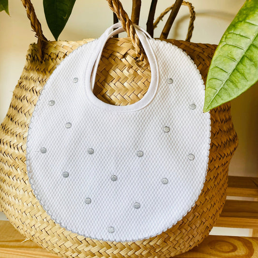 Babete - Cinza - Baby Bazaar – Enxoval de Bebé