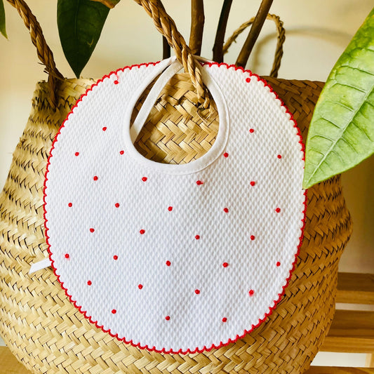 Babete - Vermelho - Baby Bazaar – Enxoval de Bebé