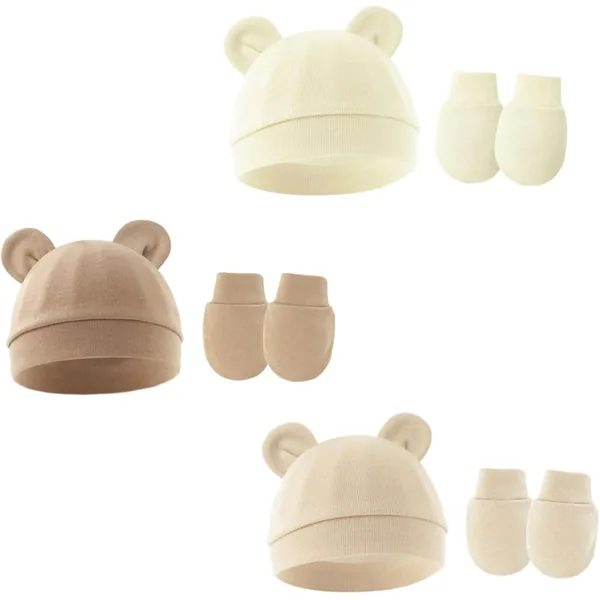 Pack de 3 chapéus de malha de algodão unissexo Tokaneit