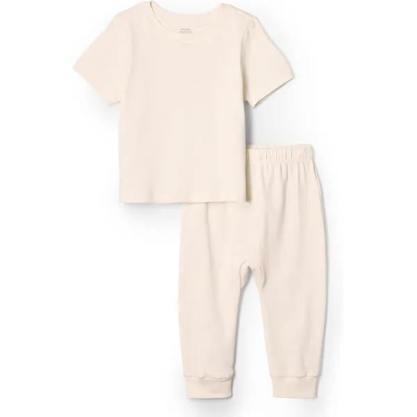 Conjunto Amazon Essentials de 2 peças em algodão orgânico unissexo