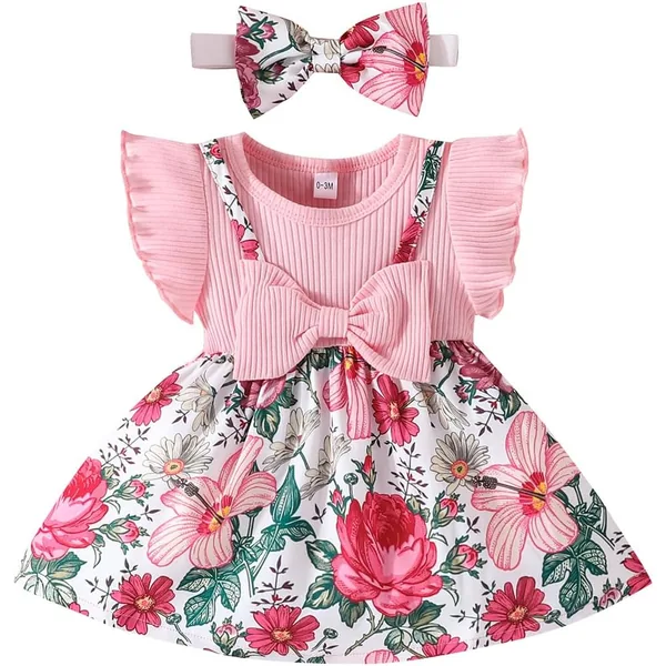 Conjunto Doresbebe de 3 peças com camisa de folhos, calças e diadema